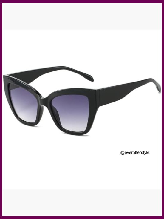 Oversized Cat Eye Sunglasses UV400 Acetate Frame main image 5